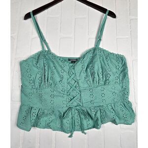 Wild Fable Lace up  Eyelet Crop Top XXL